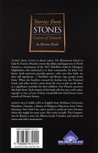 back cover of Stories from Stone: Cairns of Ontario