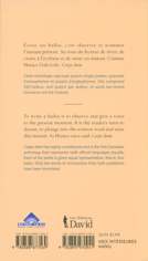 back cover of Carpe Diem