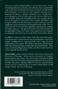 back cover of Over Prairie Trails